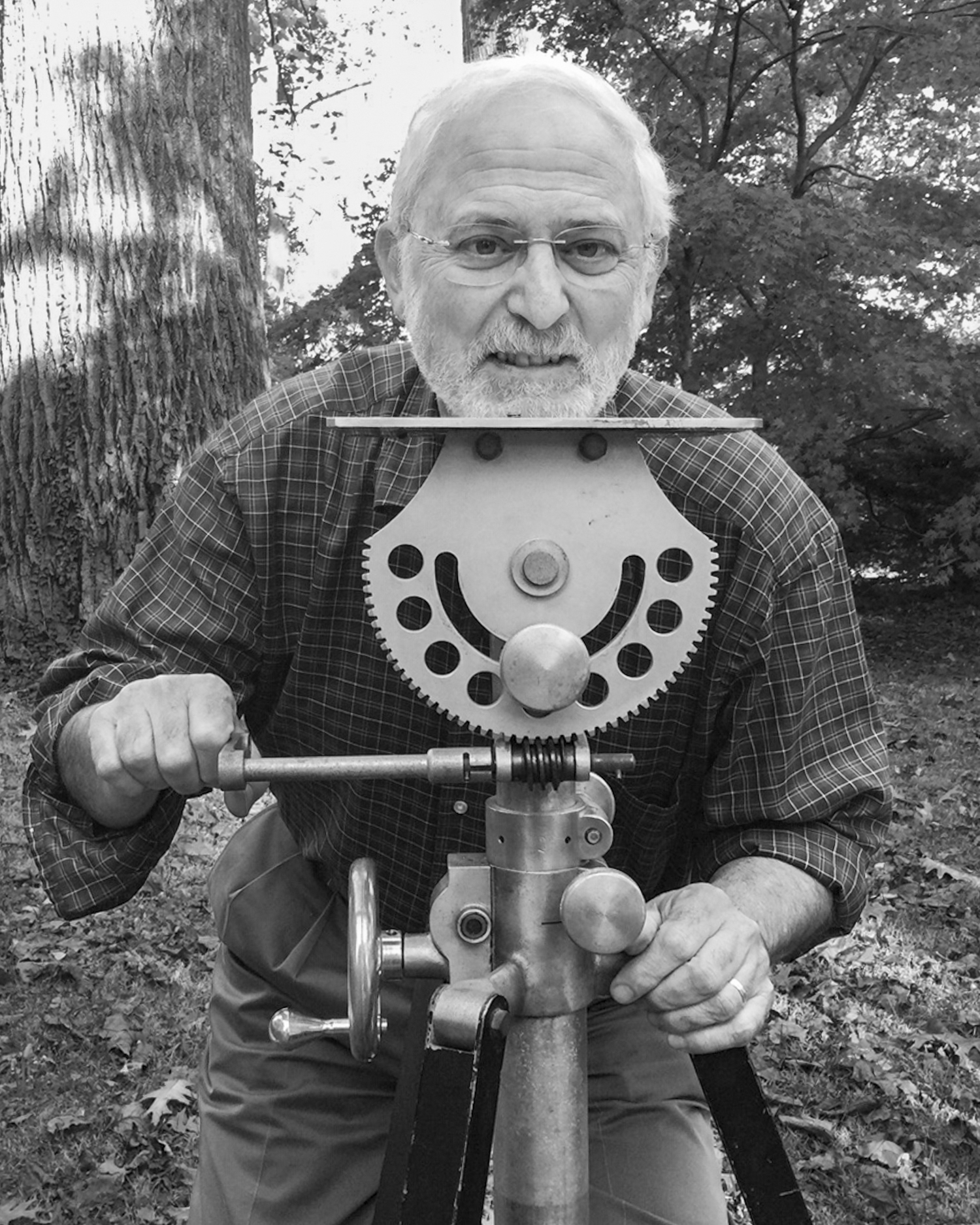 Shel on Sweitzer tripod
